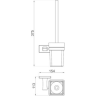 Настенный ершик для унитаза GAPPO G0710-6
